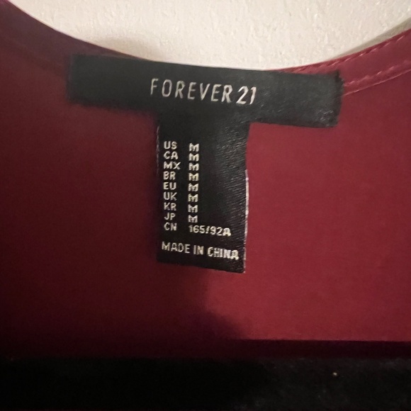 Forever 21/ Medium/ Burgundy dress. sexy and classy - Picture 2 of 2